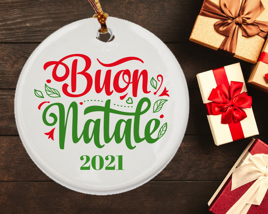 Buon Natale Ornament - Italian Personalized Ornament