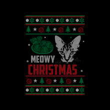 Load image into Gallery viewer, Cat Meowy Ugly Christmas Sweatshirt
