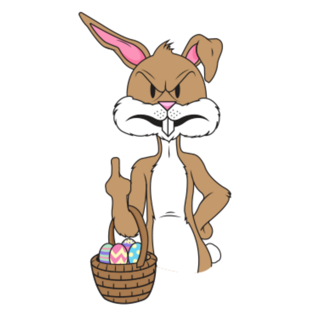 Easter Bunny Giving Finger T Shirt