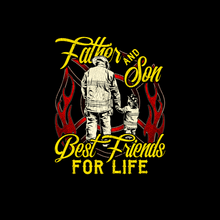 Load image into Gallery viewer, Firefighter Dad Son T Shirt
