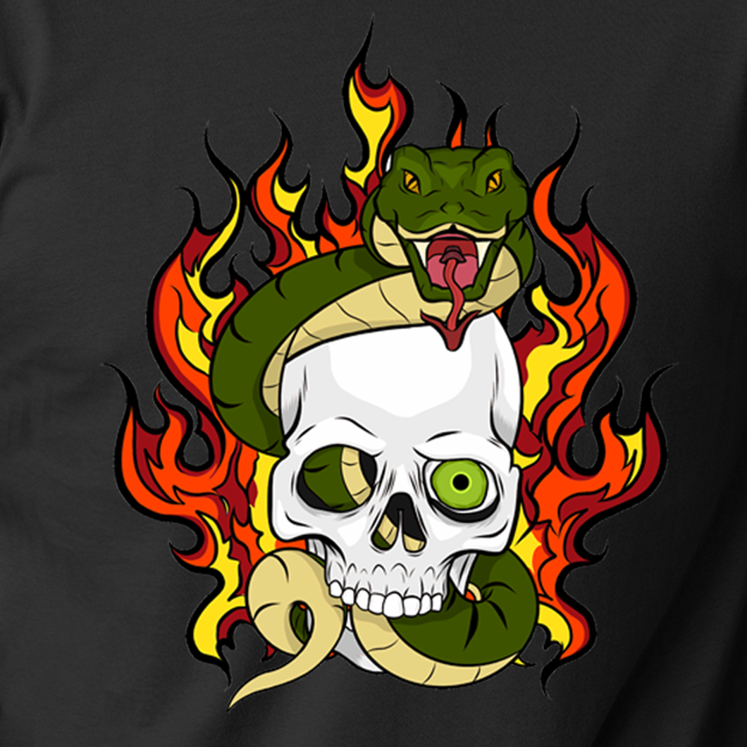 Snake Skull T Shirt