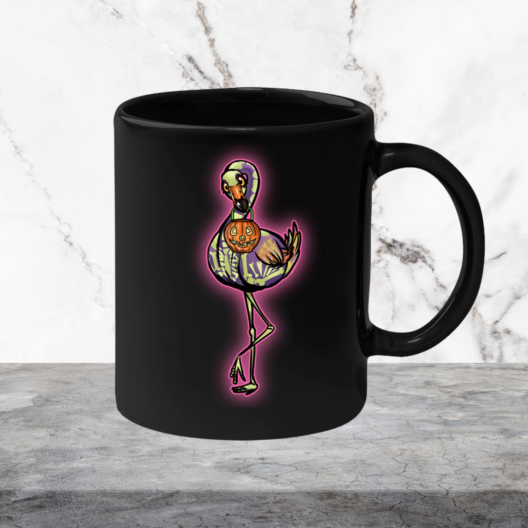 Halloween Flamingo Mug