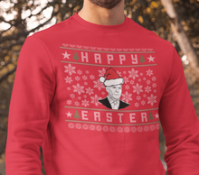 Load image into Gallery viewer, Confused Happy Easter Ugly Sweater Sweatshirt
