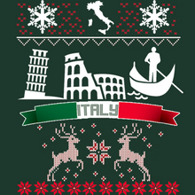 Load image into Gallery viewer, Italy Ugly Christmas Sweatshirt

