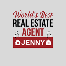 Load image into Gallery viewer, Personalized Real Estate Agent T Shirt
