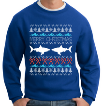 Load image into Gallery viewer, Shark Ugly Sweater Sweatshirt
