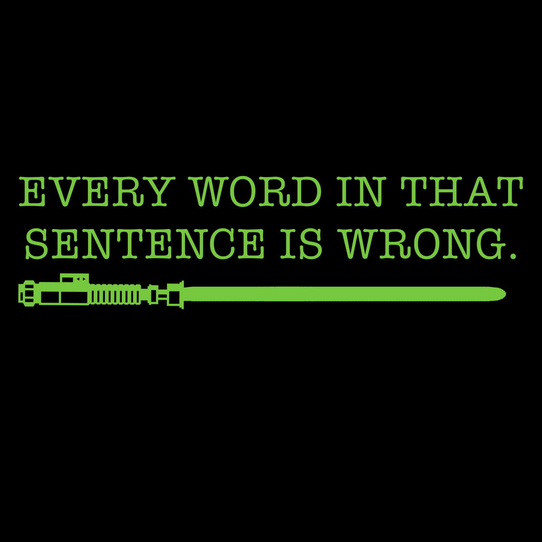 Every Word in That Sentence Was Wrong Shirt