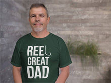 Load image into Gallery viewer, Reel Great Fishing Dad T Shirt
