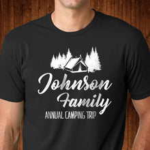 Load image into Gallery viewer, Personalized Family Camping T Shirt
