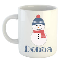 Load image into Gallery viewer, Personalized Snowman Mug
