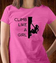 Load image into Gallery viewer, Climb Like A Girl T Shirt
