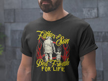 Load image into Gallery viewer, Firefighter Dad Son T Shirt
