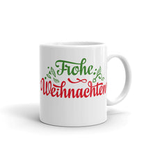 Load image into Gallery viewer, German Merry Christmas Mug Frohe Weihnacht Mug
