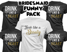 Load image into Gallery viewer, Bridesmaid Shirts Pack of 5
