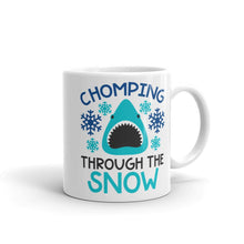 Load image into Gallery viewer, Chomping through The Snow Shark Mug
