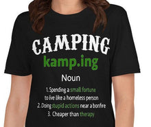 Load image into Gallery viewer, Camping Definition T Shirt
