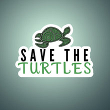 Load image into Gallery viewer, Save the Turtles Sticker
