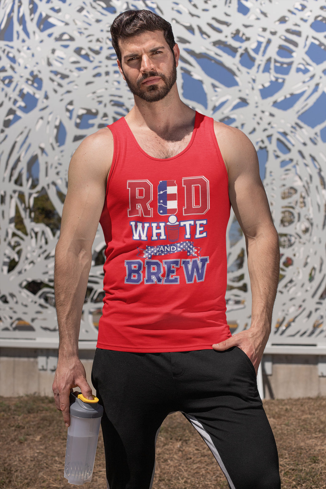 Red White and Brew Tank Top