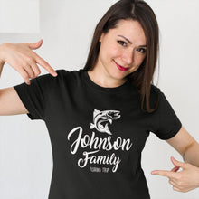 Load image into Gallery viewer, Personalized Family Fishing T Shirt
