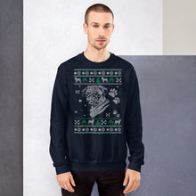 Load image into Gallery viewer, Pug Ugly Christmas Sweatshirt
