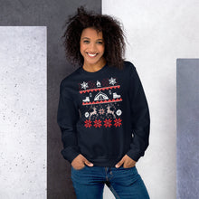 Load image into Gallery viewer, Camping Ugly Christmas Sweatshirt
