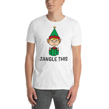 Load image into Gallery viewer, Jangle This Elf Giving Finger T Shirt
