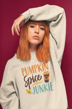 Load image into Gallery viewer, Pumpkin Spice Junkie Sweatshirt
