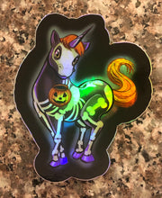 Load image into Gallery viewer, Halloween Unicorn Sticker
