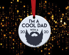 Load image into Gallery viewer, Cool Dad with A Beard Ornament - Dad Beard Ornament
