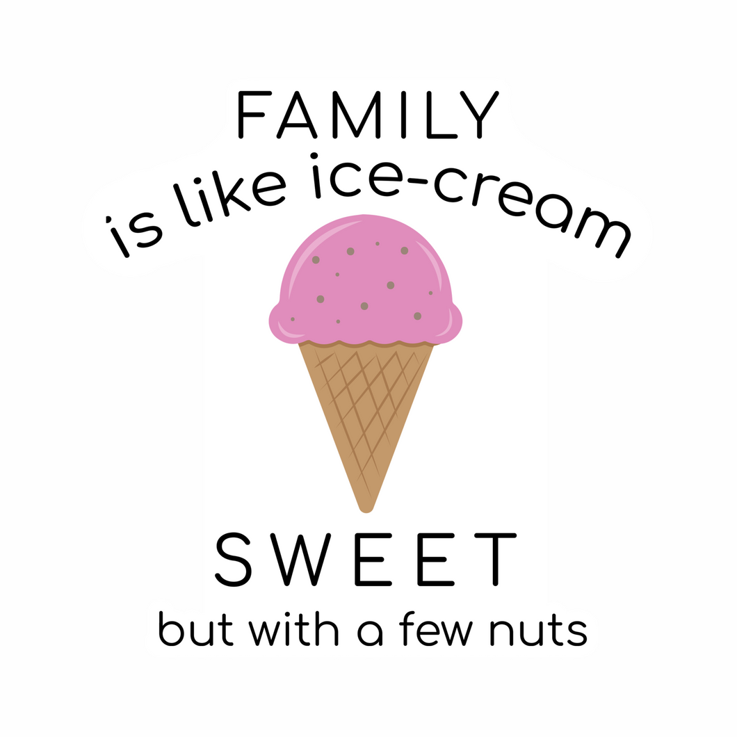 Family is Like Ice Cream Tank Top
