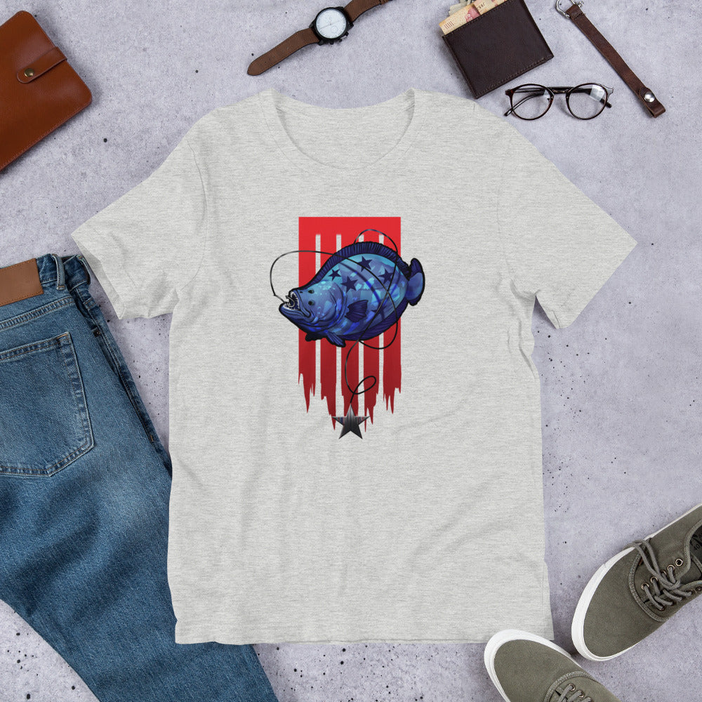 Patriotic Flounder T Shirt